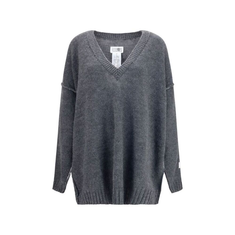 MM6 Gray Marabou Women's Sweatshirt